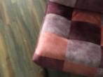 Luxe patchwork Chill-Line relax fauteuil, rood, Huis en Inrichting, Fauteuils, Ophalen, Minder dan 75 cm, Zo goed als nieuw, 75 tot 100 cm