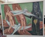Elly Kuipers (1938-2016) schilderij ‘De vergeving', Antiek en Kunst, Ophalen