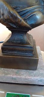 Bronzen Buste op Marmeren Voet - Art Nouveau, Ophalen