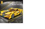 Gele raceauto bouwset - lego compatibel – 451 stuks, Ophalen of Verzenden, Nieuw