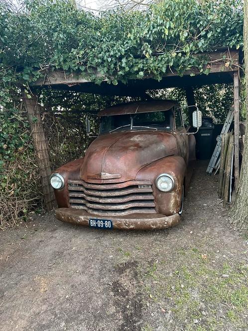 Chevrolet 3100 pick-up shortbed 5,7 V8 aut. Ratlook 1953, Auto's, Oldtimers, Bedrijf, Chevrolet, Benzine, Overige carrosserieën