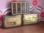 3 vintage chocolade blikken Tjoklat en A. Driessen, Ophalen of Verzenden