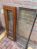 Merbau klapraam voor buitendeur, Ophalen, Gevelraam of Ruit, Gebruikt, Minder dan 80 cm