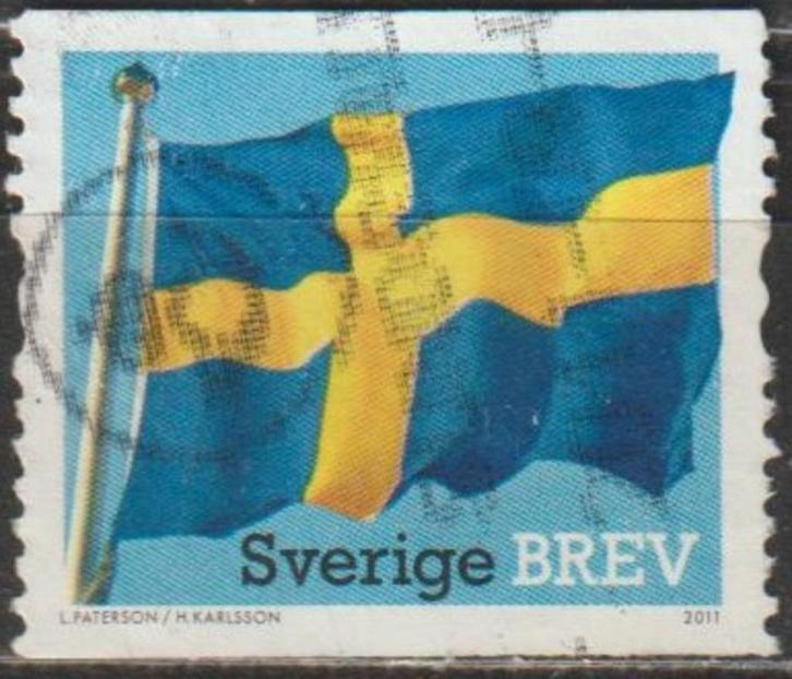 M 370. Zweden 2792 gest. Vlag, Postzegels en Munten, Postzegels | Thematische zegels, Gestempeld, Overige thema's, Verzenden