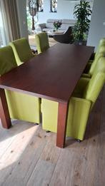 Op maat gemaakte kersenhouten eettafel, Huis en Inrichting, Complete eetkamers, Ophalen, Zo goed als nieuw, 4 tot 6 stoelen