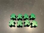 6 Carcassonne Meeples  - Groen, Een of twee spelers, Ophalen of Verzenden, Gebruikt, 999 Games b.v.