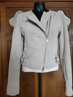 Suede bikerjasje lichtgrijs "Goosecraft" mtS, Ophalen of Verzenden, Grijs