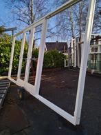 Kozijn met dubbele tuindeuren en zijlichten