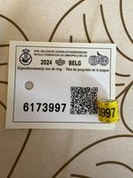 Duivenring met Bewijs, Mannelijk, Postduif