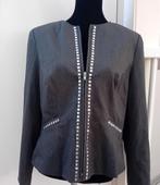jasje,maat 42,colbert,grijs,studs,feest,Kerst,blazer,chic,, Verzenden, Maat 42/44 (L), Nieuw, B.P.C. selection