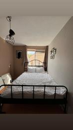 ikea bed stagsua 160x200, Ophalen, Zwart, Tweepersoons, Zo goed als nieuw