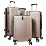 Monopol ABS trolley kofferset 3 stuks Palma24 champagne, Hard kunststof, 45 tot 55 cm, Nieuw, 70 cm of meer