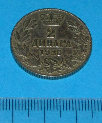Joegoslavië - 2 dinar 1925 - Poissy beschikbaar voor biedingen