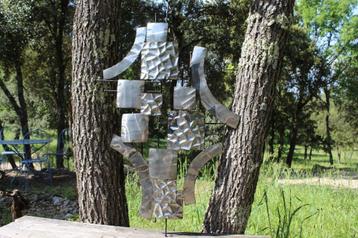 Brocante - Metalen kunstwerk voor aan de wand! beschikbaar voor biedingen
