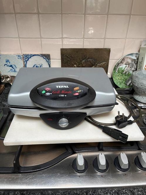 Tefal Grill Minute Contactgrill, Witgoed en Apparatuur, Contactgrills, Gebruikt, Uitneembare platen, Ophalen of Verzenden