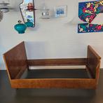 Art Deco Bed - Birdseye Esdoorn - 100x190cm vintage, 100 cm, Eenpersoons, Art deco, Zo goed als nieuw
