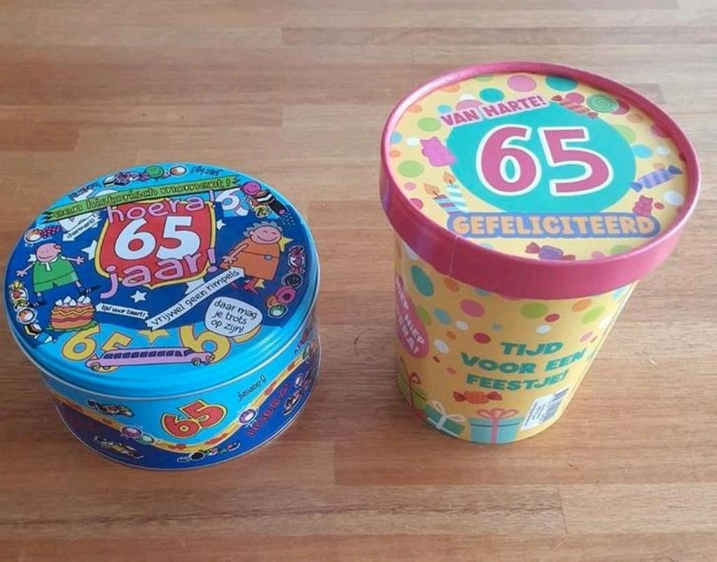 65 jaar, Hobby en Vrije tijd, Feestartikelen, Ophalen of Verzenden, Nieuw, Feestartikel, Verjaardag