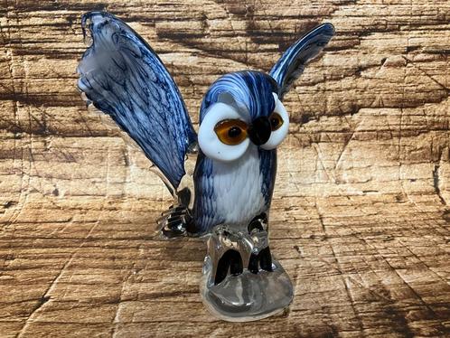 Beeld glazen uil Murano., Antiek en Kunst, Curiosa en Brocante, Ophalen of Verzenden