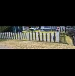 Leuk Tuinhek - Zwart/Wit, Tuin en Terras, Tuinhekken en Hekwerk, Ophalen, Gebruikt, Hout, Tuinhek