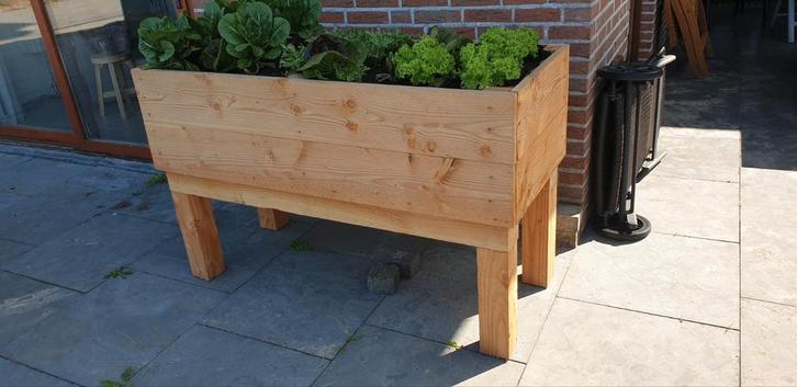 Moestuin tafels, Tuin en Terras, Bloembakken en Plantenbakken, Nieuw, Hout, Binnen, Rechthoekig, Ophalen