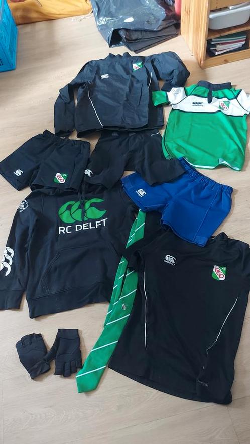 RC Delft rugby kleding maat s,m en 14y, Sport en Fitness, Rugby, Gebruikt, Kleding, Ophalen