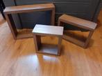 Houten Wandkubussen Set van 3, Huis en Inrichting, Woonaccessoires | Wandplanken en Boekenplanken, Ophalen, Gebruikt