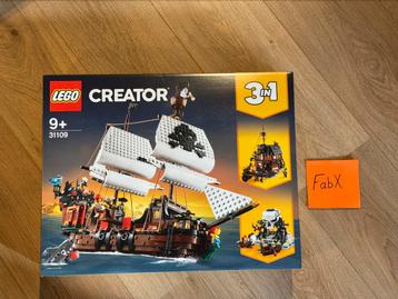 Lego 31109 3in1 Creator Piratenschip - Nieuw in doos beschikbaar voor biedingen