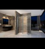 Douchecabine Creavit Aloni Schuifdeur + Zijwand 90x160x195, Doe-het-zelf en Verbouw, Ophalen, Nieuw, Chroom, Douche