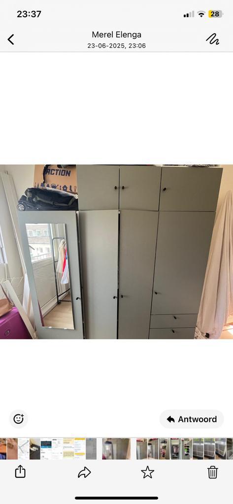 Ikea Platsa kledingkast, Huis en Inrichting, Kasten | Kledingkasten, Zo goed als nieuw, 200 cm of meer, 25 tot 50 cm, Ophalen