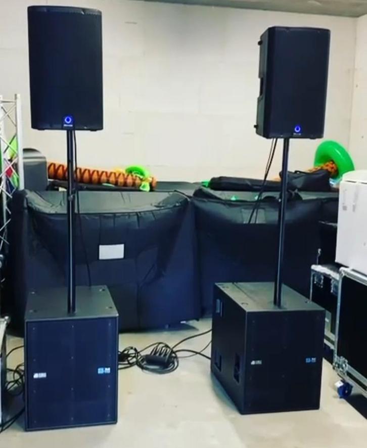 Turbosound IQ12/DB s10 subs, Audio, Tv en Foto, Luidsprekers, Zo goed als nieuw, Overige typen, 120 watt of meer, Overige merken