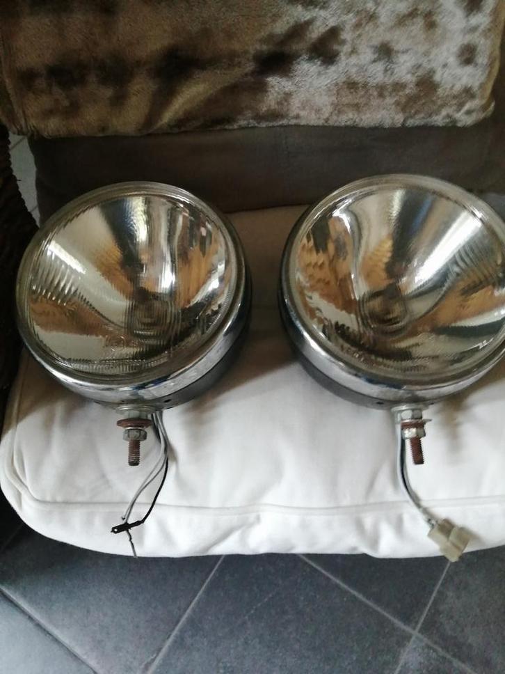 2 PRACHTIGE OUDE KOPLAMPEN VERSTRALERS 20 CM DOORSNEDE, Antiek en Kunst, Curiosa en Brocante, Ophalen of Verzenden