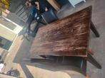 Eettafel met 4 stoelen., Huis en Inrichting, Tafels | Eettafels, Gebruikt, Vijf personen of meer, Rechthoekig, 50 tot 100 cm