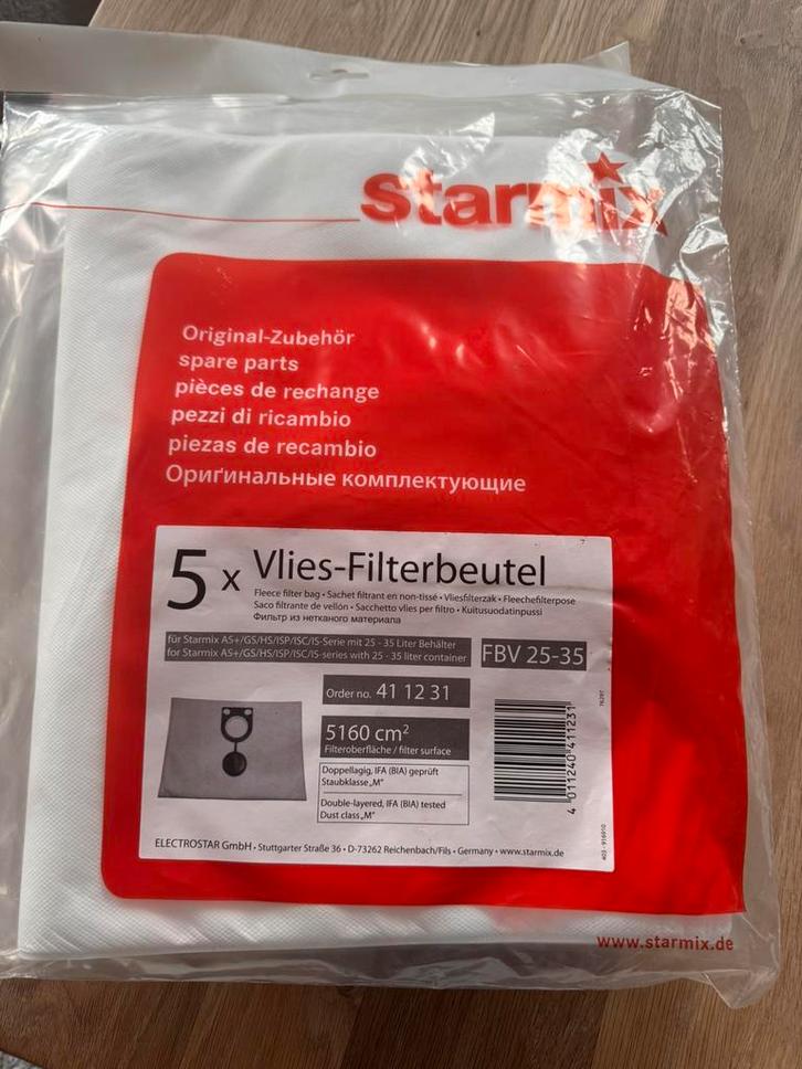 Starmix vliesfilterzakken, nieuw!, Doe-het-zelf en Verbouw, Overige Doe-het-zelf en Verbouw, Nieuw, Ophalen