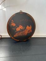 Vintage lakpaneel chinees oosters rond 55 cm in diameter, Ophalen of Verzenden
