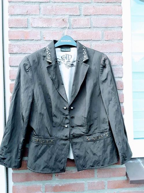 Prachtige jasje van GERRY WEBER, 40 mooi bewerkt, bruin, Kleding | Dames, Jasjes, Kostuums en Pakken, Zo goed als nieuw, Jasje