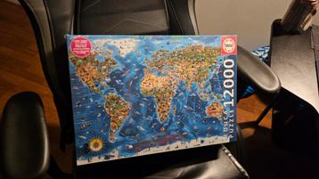 Educa 12000 Stukjes Wereldkaart Puzzel beschikbaar voor biedingen