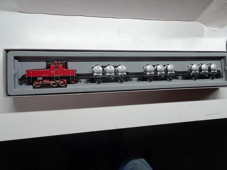 Marklin 2874 jubileum set 3001 met 3 containerwagins OVP, Hobby en Vrije tijd, Modeltreinen | H0, Zo goed als nieuw, Wagon, Wisselstroom