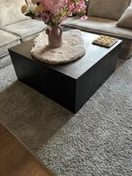 Salontafel  blok Croco zwart, Huis en Inrichting, Tafels | Salontafels, Ophalen, Kunststof, 100 tot 150 cm, Vierkant