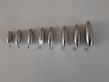 Te koop schuiflood 8/10/12/15/20/30 gram beschikbaar voor biedingen