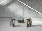 Vintage marble coffeetable, rond, 1980’s, Ophalen of Verzenden