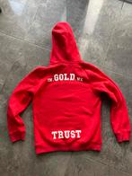 Hoodie rood in gold we trust mt 14 16 tiener, Kleding | Dames, Truien en Vesten, Ophalen of Verzenden, Zo goed als nieuw, Maat 34 (XS) of kleiner