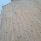 Wit geolied grenen vloer, ruim 16m2, Ophalen, Gebruikt, Vloerdelen of -planken, 10 tot 30 cm