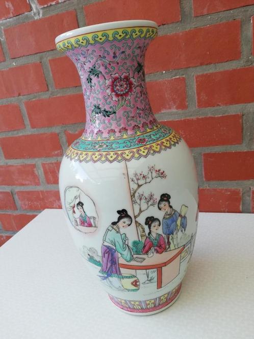 Chinese porseleinen vaas  met gedicht stempel Qianlong China, Antiek en Kunst, Antiek | Porselein, Verzenden
