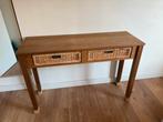 Sidetable met rieten lades, Ophalen, Gebruikt, 100 tot 150 cm, 25 tot 50 cm