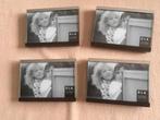 4 fotolijstjes 15 x 20 cm nieuw d.bruin/metaalrand, Ophalen, Nieuw