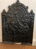 Gietijzer Pro patria haardplaat, Ophalen