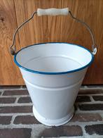 Grote vintage emaille emmer., Antiek en Kunst, Ophalen