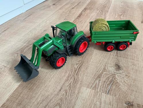 Schleich tractor met kipper, Kinderen en Baby's, Speelgoed | Speelgoedvoertuigen, Zo goed als nieuw, Ophalen of Verzenden