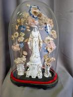 Religieus Mariabeeld met stolp, Antiek en Kunst, Antiek | Religie, Ophalen of Verzenden