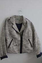 Geisha zilverkleurig biker jasje maat XL, Kleding | Dames, Overige kleuren, Geisha, Verzenden, Maat 46/48 (XL) of groter